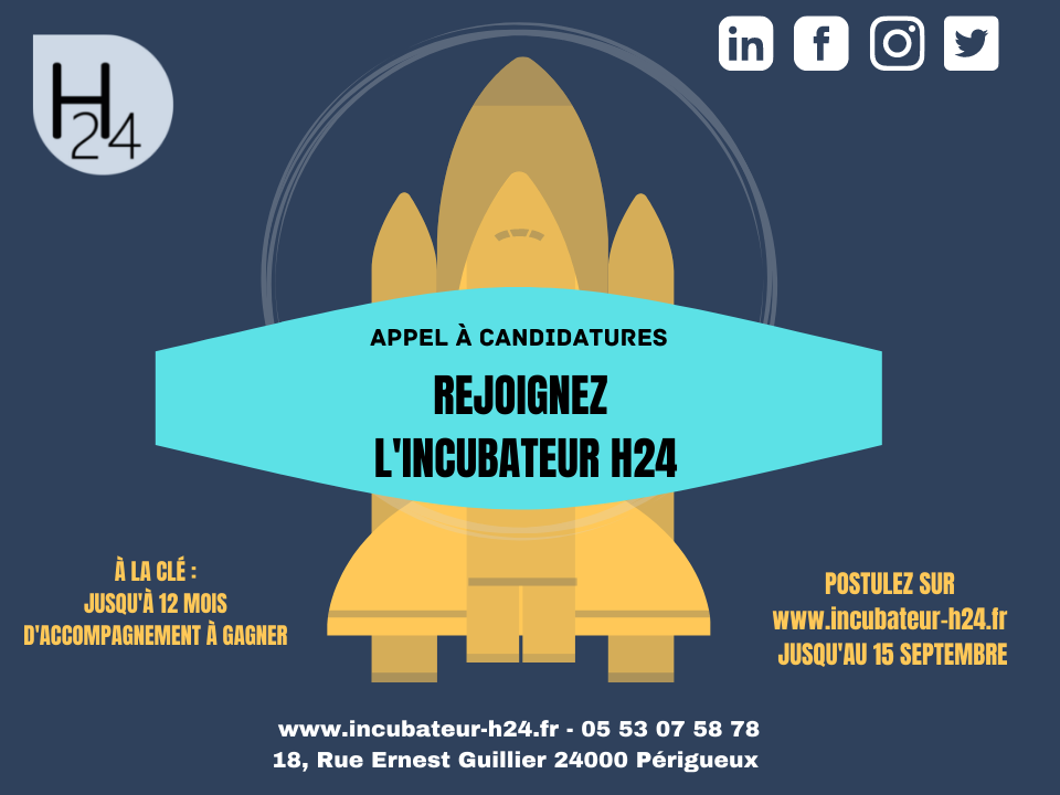 Appel à Candidatures Pour Intégrer Lincubateur H24 Incubateur H24 